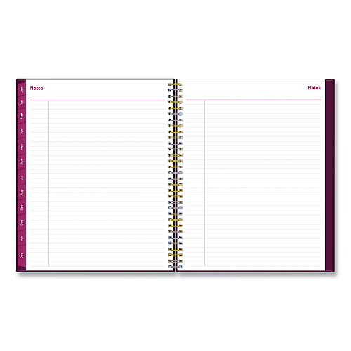 Blue Sky Gili Weekly/Monthly Planner, Jewel Tone Artwork, 11 x 8.5, Plum Cover, 12-Month (Jan to Dec): 2026 (117889)