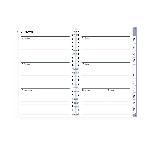 Blue Sky Laila Create-Your-Own Cover Weekly/Monthly Planner, Wildflower Artwork, 8 x 5, Purple/Blue/Pink, 12-Month (Jan to Dec): 2026 (137276)