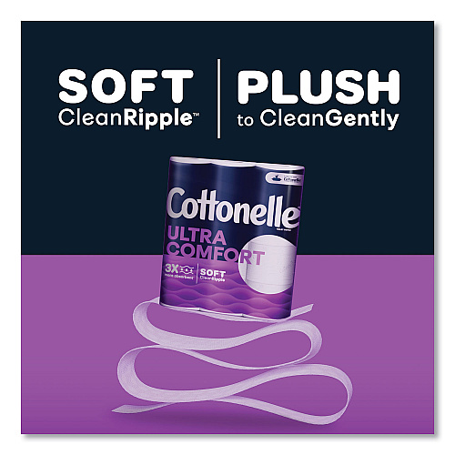 Cottonelle&reg; Ultra ComfortCare Standard Toilet Paper, 2-Ply, 284 Sheet Roll, 48 Rolls (55494)