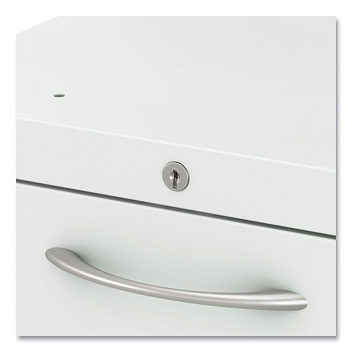 HON Flagship Mobile Pedestal, Left/Right, 2-Drawer: Box/File, Letter, White, 15 x 22.88 x 22 (15923ALPJW)