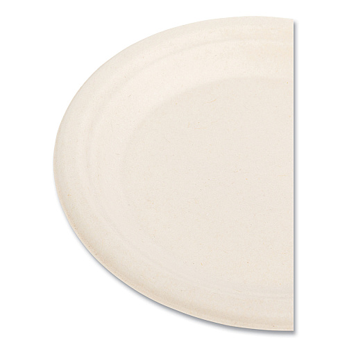 Boardwalk&reg; Bagasse PFAS-Free Plate, 6" dia, White, 1,000/Carton (BWKPLATEWF6NPFA)