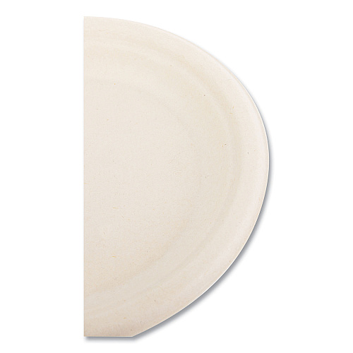 Boardwalk&reg; Bagasse PFAS-Free Plate, 6" dia, White, 1,000/Carton (BWKPLATEWF6NPFA)