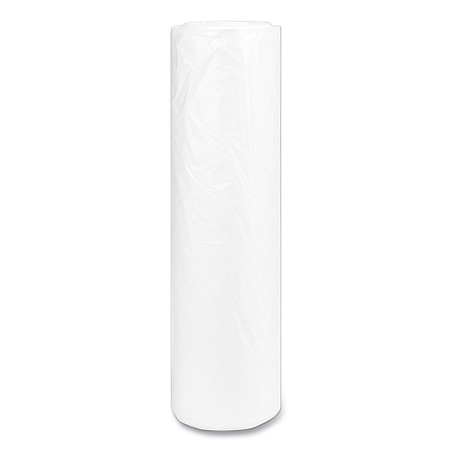 Inteplast Group High-Density Commercial Can Liners, 60 gal, 14 mic, 43" x 48", Natural, Interleaved Roll, 25 Bags/Roll, 8 Rolls/Carton (S434814N)