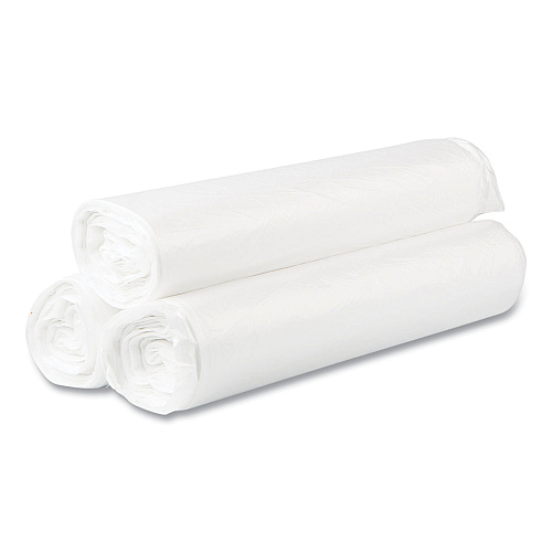 Inteplast Group High-Density Commercial Can Liner Value Pack, 45 gal, 14 mic, 40" x 46", Natural, Interleaved Roll, 25 Bags/Roll, 10 Rolls/CT (VALH4048N16)
