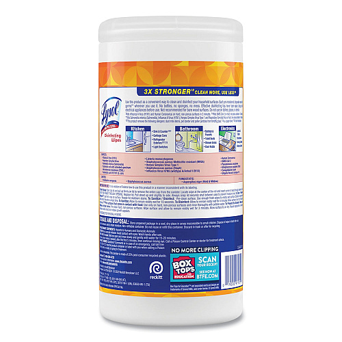 Lysol&reg; Disinfecting Wipes, Mango & Hibiscus, 80 Wipes (97181EA)