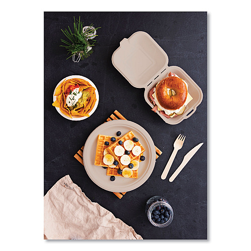 Vegware Nourish Molded Fiber Tableware, Compostable, Bowl, 12 oz, White, 1,000/Carton (WH12B)