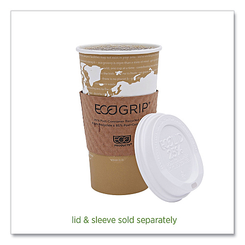 Eco-Products World Art Renewable and Compostable Hot Cups, 20 oz, 50/Pack, 20 Packs/Carton (EPBHC20WA)
