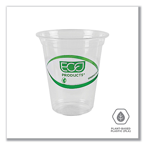 Eco-Products GreenStripe Renewable and Compostable Cold Cups, 16 oz, Clear, 50/Pack, 20 Packs/Carton (EPCC16GS)