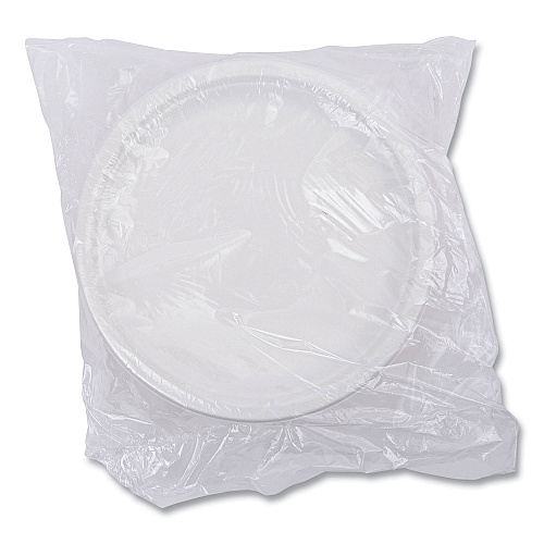 Eco-Products Renewable Sugarcane Plates, 10" dia, Natural White, 500/Carton (EPP005)