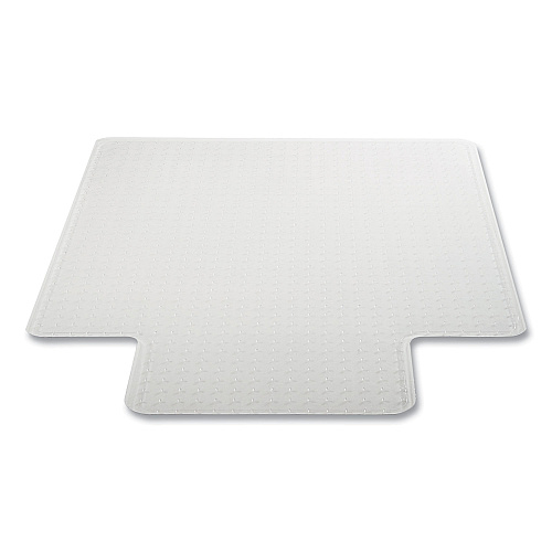 Deflecto DuraMat Moderate Use Chair Mat for Low Pile Carpeting, Lipped, 45 x 53, Clear, 25/Pallet (CM13233B25)