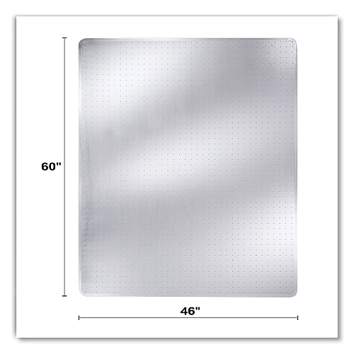 Deflecto DuraMat Moderate Use Chair Mat for Low Pile Carpeting, Rectangular, 46 x 60, Clear, 25/Pallet (CM13443FB25)