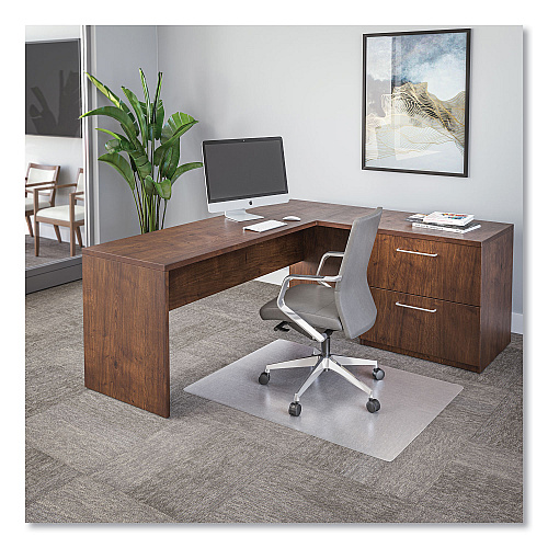 Deflecto SuperGrip Chair Mat, Rectangular, 36 x 48, Clear, 42/Pallet (CM23140SPR42)