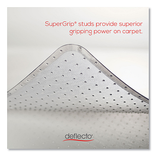 Deflecto ExecuMat Carpet Chair Mat, Rectangular, 46 x 60, Clear (CM17443FCOM)