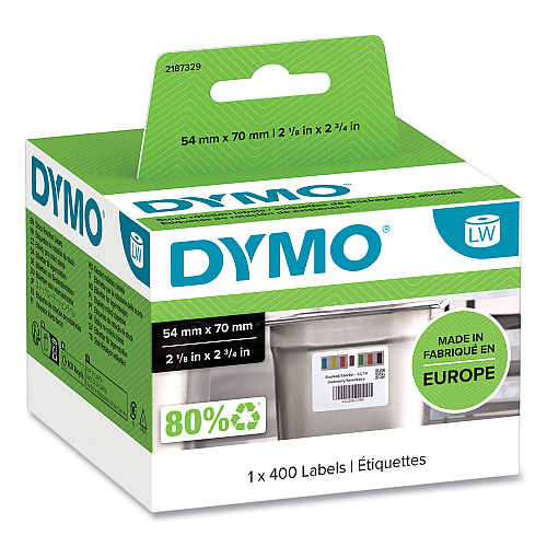 DYMO Days of the Week Barcode Labels for LabelWriter Label Printers, 2.75 x 2.12, Black/White, 400 Labels/Roll (2187329)