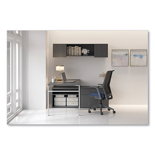 HON Cipher Mesh Back Task Chair, Supports Up to 300 lb, 15" to 20" Seat Height, Navy Seat, Charcoal Back, Charcoal Base (CRTHSCA13LRS)