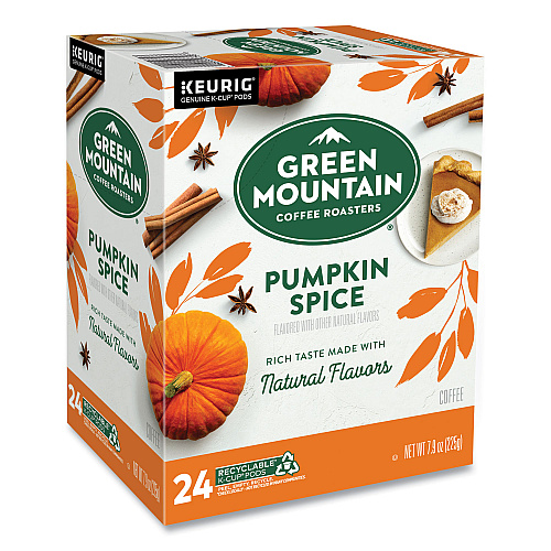 Keurig Fair Trade Certified Pumpkin Spice Flavored Coffee K-Cups, 24/Box (6758)