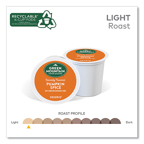 Keurig Fair Trade Certified Pumpkin Spice Flavored Coffee K-Cups, 24/Box (6758)
