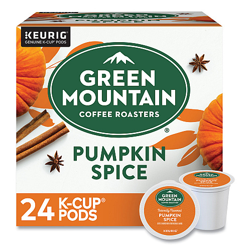 Keurig Fair Trade Certified Pumpkin Spice Flavored Coffee K-Cups, 96/Carton (6758CT)