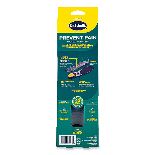 Dr. Scholl's Prevent Pain Protective Insoles for Women, Women's Size 6 to 10, Purple (00329)