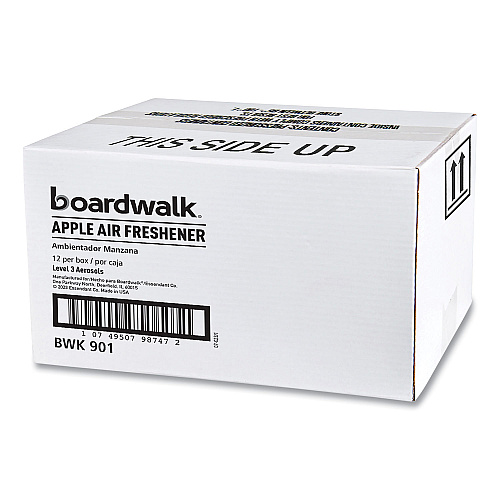 Boardwalk&reg; Metered Air Freshener Refill, Apple Harvest, 12 Cans (BWK901)