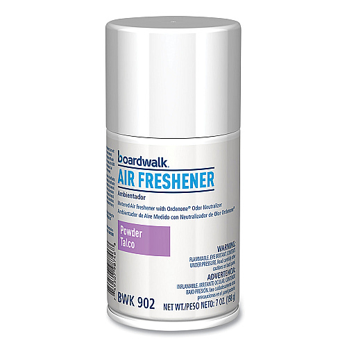 Boardwalk&reg; Metered Air Freshener Refill, Powder Mist, 12 Cans (BWK902)