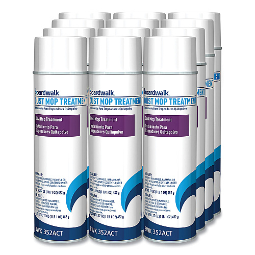 Boardwalk&reg; Dust Mop Treatment, 20 oz Aerosol, 12 Cans (BWK352ACT)
