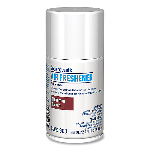 Boardwalk Metered Air Freshener Refill, Cinnamon Sunset, 7 oz Aerosol Spray, 12/Carton (BWK903)