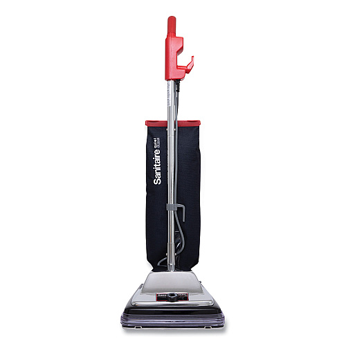 Sanitaire TRADITION QuietClean Upright Vacuum SC889A, 12" Cleaning Path, Gray/Red/Black (SC889D)