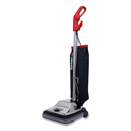 Sanitaire TRADITION QuietClean Upright Vacuum SC889A, 12" Cleaning Path, Gray/Red/Black (SC889D)