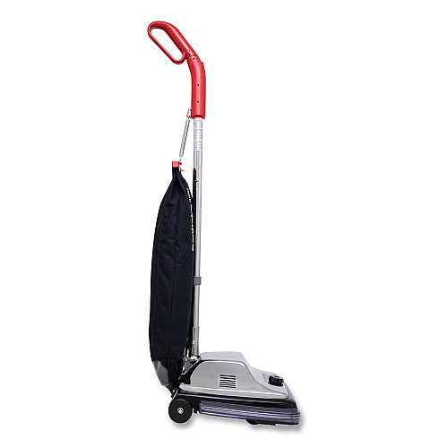 Sanitaire TRADITION QuietClean Upright Vacuum SC889A, 12" Cleaning Path, Gray/Red/Black (SC889D)