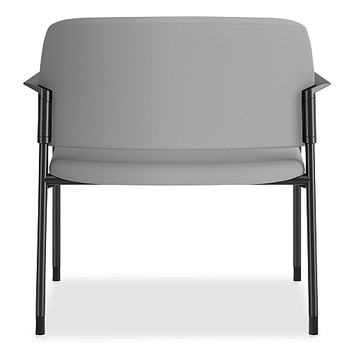 HON Accommodate Series Bariatric Chair with Arms, 33.5" x 21.5" x 32.5", Flint Seat, Flint Back, Charblack Legs (SB50FESX39CB)