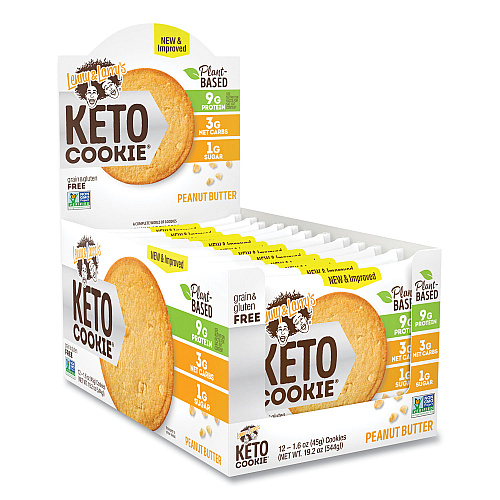 Lenny & Larry's Keto Peanut Butter Cookie, 1.6 oz Packet, 12/Pack (22002084)