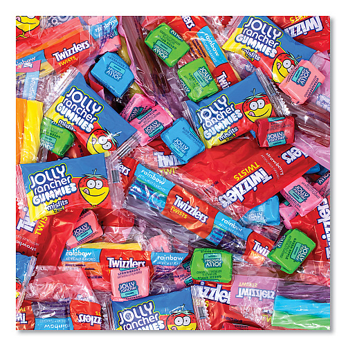 National Brand Twizzlers and Jolly Rancher Sweets Assortment Bulk Variety, Assorted Flavors, 260/Pack (22002061)