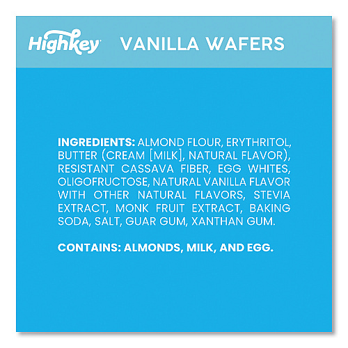 HighKey Vanilla Wafer, Vanilla, 2 oz Packet, 6/Carton (60000272)