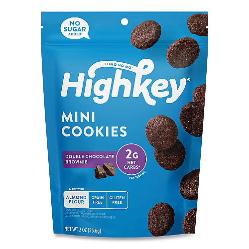 HighKey Double Chocolate Brownie Cookies, 0.75 oz Packet, 6/Carton (60000273)