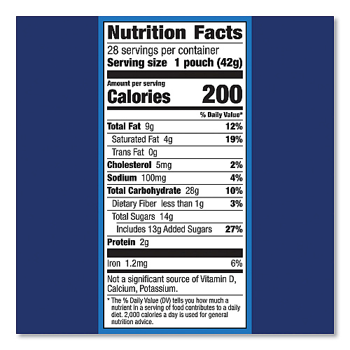 Pillsbury Soft Baked Mini Chocolate Chip Cookies, 1.5 oz Pouch, 28/Pack (22002056)