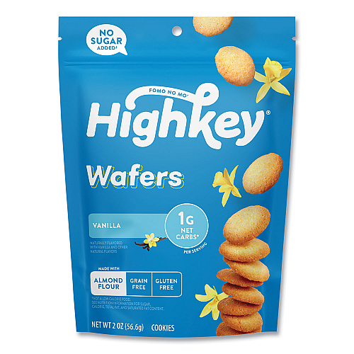 HighKey Vanilla Wafer, Vanilla, 2 oz Packet, 6/Carton (60000272)