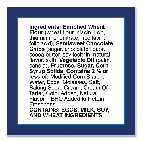 Pillsbury Soft Baked Mini Chocolate Chip Cookies, 1.5 oz Pouch, 28/Pack (22002056)