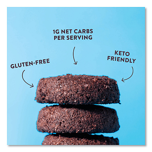 HighKey Double Chocolate Brownie Cookies, 0.75 oz Packet, 6/Carton (60000273)
