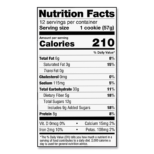 Lenny & Larry's Chocolate Chip Cookie, 2 oz Packet. 12/Pack (22002081)