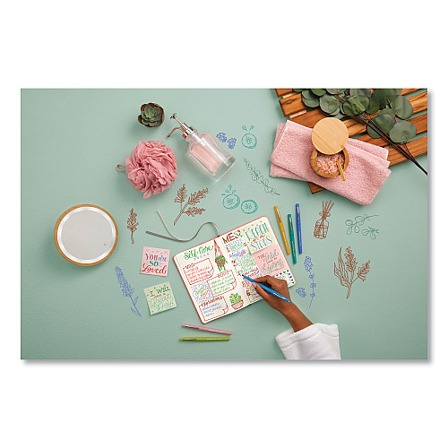 Paper Mate Flair Scented Felt Tip Porous Point Pen, Nature Escape Scents, Medium 0.7 mm, Assorted Ink and Barrel Colors, 16/Pack (2178701)