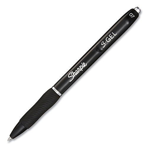 Sharpie Fine Tip Permanent Marker Value Pack with (1) Bonus S-Gel 0.7 mm Black Ink Pen, Fine Bullet Tip Markers, Black Ink, 36/Pack (1884739A)