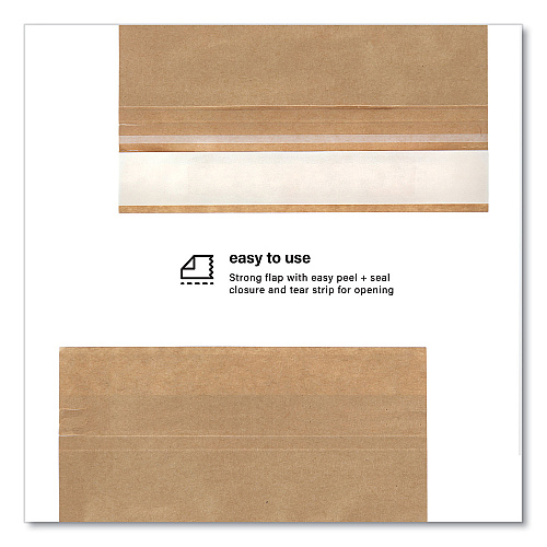 Elementree Expandable Mailer, Self-Adhesive Closure, 13.5 x 15.37 x 2.5, Kraft, 250/Carton (01915)