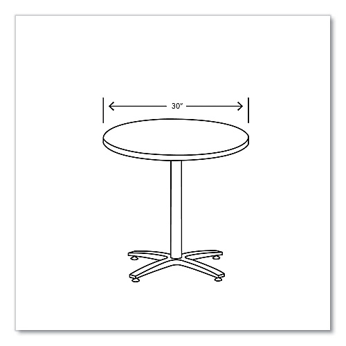HON Between Round Table Top, 30" Diameter, Silver Mesh (BTRND30NB9L)