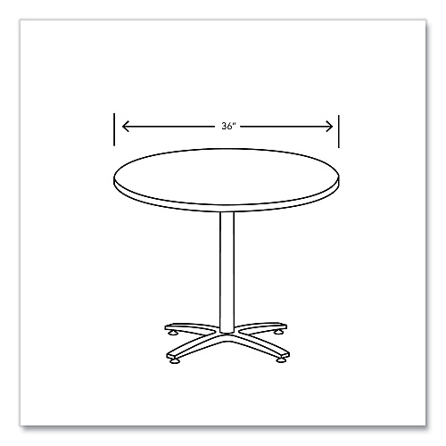 HON Between Round Table Top, 36" Diameter, Silver Mesh (BTRND36NB9L)