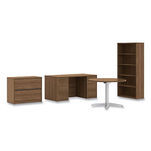 HON 10500 Series Double Pedestal Desk with Full Pedestals, 60" x 30" x 29.5", Pinnacle (105892PINC)
