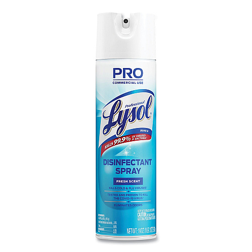 Lysol&reg; Pro Disinfectant Spray, Fresh Scent, 12 Aerosol Cans (04675CT)