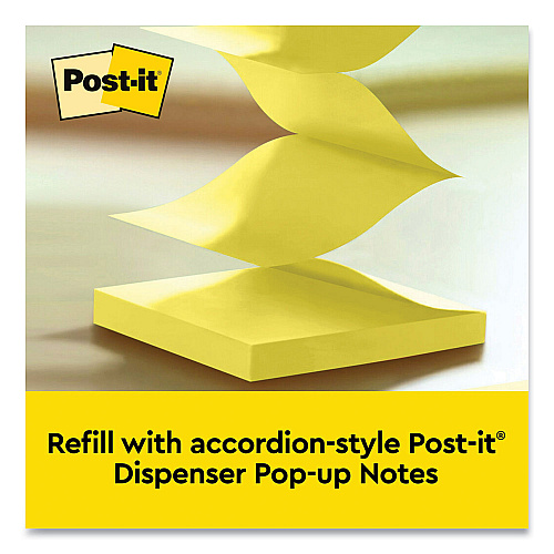 Post-it Owl-Shaped Dispenser, For 3 x 3 Pads, Black, Includes 45-Sheet Citron Super Sticky Dispenser Pop-Up Pad (OWL330BK)