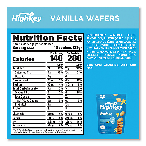 HighKey Variety Pack, Assorted Flavors, 2 oz Packet, 6/Carton (60000274)