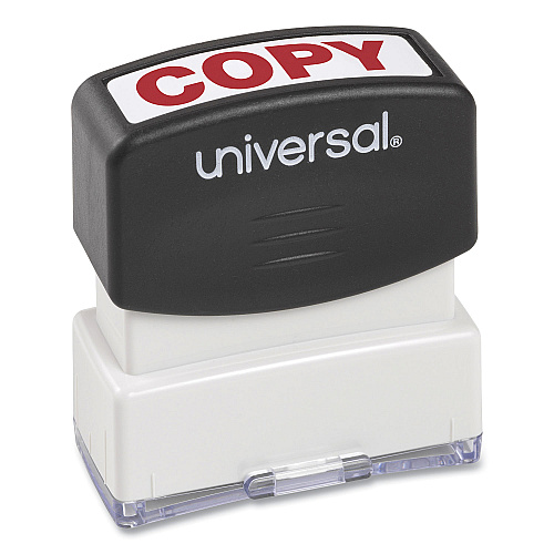 Universal Message Stamp, COPY, Pre-Inked One-Color, Red (UNV10048)